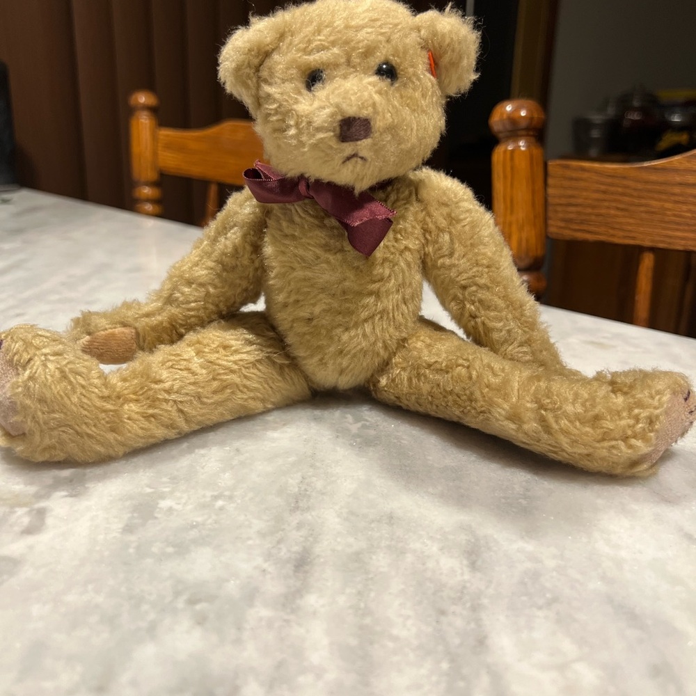 Ty Attic Treasures Poseable Teddy Bear
